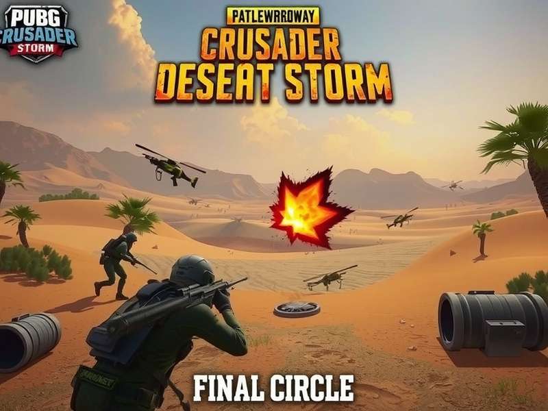PUBG Crusader Desert Storm gameplay screenshot